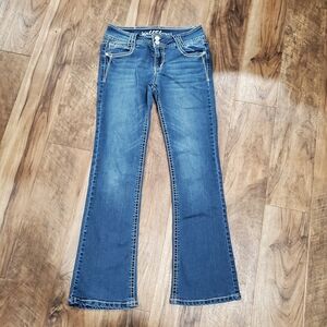 Wallflower Boot Cut Jeans in Deep Blue